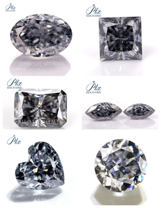 Muslimnatural Color Holycome colore grigio ghiaccio tritato pietra preziosa ovale diamante Moissanite sciolto Moissanite sciolto - Product Image 5