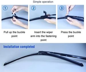 Balai d'essuie-glace universel direct d'usine essuie-glaces souples de voiture résistance aux UV modèle <span class=keywords><strong>Octavia</strong></span> de qualité japonaise en caoutchouc naturel - Product Image 6