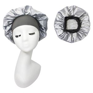 Gorro de Dormir de Satén Premium para Mujer, con Banda Elástica Extra Ancha, para Proteger el Cabello Rizado Natural, Ideal para Viajes y Ducha - Product Image 4