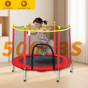 <span class=keywords><strong>Trampoline</strong></span> pour enfants de 40 pouces, pieds droits renforcés, filet de protection, matériau PP/PE/PVC souple et sûr, utilisation intérieure/extérieure durable pour garçons - Product Image 3