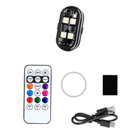 Wiederaufladbare 4 LED Kabellose Fernbedienung RGB Motorrad Elektrofahrrad Flugzeug-Stil LED Stroboskop-Licht Auto Frontblitzlicht