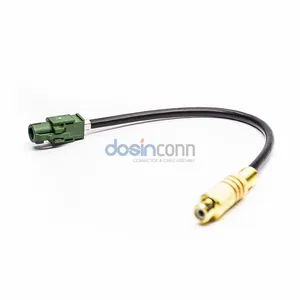 Hsd fakra 4 pin HSD 4 P E mã hóa nữ để RCA nữ cáp mở rộng