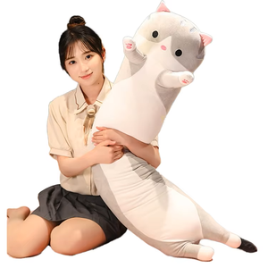 Grand oreiller en peluche transfrontalier pour chien avec remplissage en coton PP, poupée de chiffon super douce pour cadeau de sommeil paresseux - Product Image 3