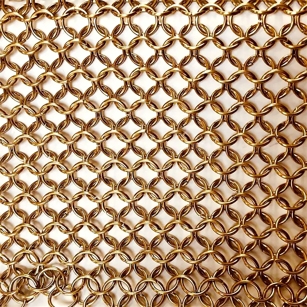 Высококачественная кольцевая штора из нержавеющей стали MSD металлическая декоративная сетчатая металлическая кольцевая штора