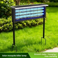 Nouvelle lampe anti-moustiques solaire LED, résistante à la pluie, à choc électrique, pour l'intérieur, l'extérieur, le jardin, la terrasse, le parc