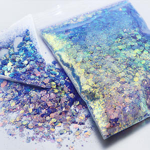 Pacote do saco Mixed Neon Colors Sequins Glitter Nail Hair Body Eye Face Chunky Glitter para Traje Maquiagem Party Performance - Product Image 3