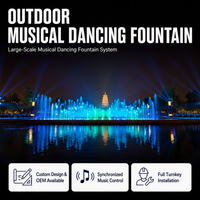 Fontaine musicale d'extérieur de grande qualité pour spectacle aquatique complet, idéale pour les projets commerciaux et gouvernementaux