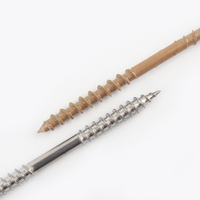 Sekrup Kayu Kepala Silinder Torx Drive Ujung Pemotong Berulir Ganda Self-Tapping Trailer Baja Tahan Karat 304 Sekrup Dek