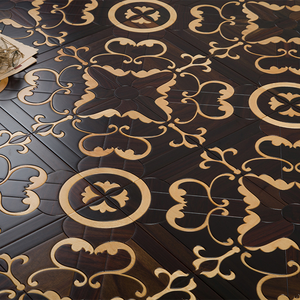 Parquet en bois d'ingénierie multicouche en teck préfini, 9 couches de laque UV, qualité AB IEC62321, 20 mm 15 mm, avec rainures et languettes, pour salle d'exposition - Product Image 2