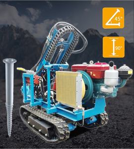 Ukuran kecil struktur kompak 30m kedalaman pneumatik DTH karet perayap Rig pengeboran mesin jahit perayap - Product Image 3