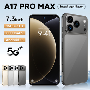 Smartphone 2025 A17 Pro Max 5G con Pantalla OLED de 7.3 Pulgadas y 90Hz, 16GB+1TB de Almacenamiento, Android <span class=keywords><strong>15</strong></span>, Desbloqueado, Doble SIM - Product Image 2