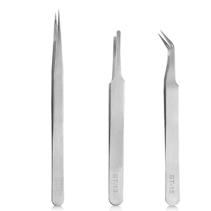 Pince à épiler pour sourcils, précise et pointue, avec embout fin et finition sablée, pour le marché brésilien - Product Image 1