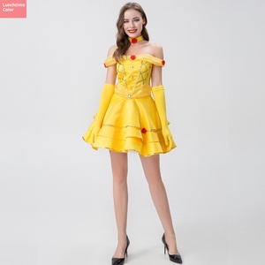 Disfraz de Princesa Bella Sexy para Halloween, Disfraz de Fantasía para Mujer Adulta, Disfraces de la Bella y la Bestia, Ropa de Cosplay de Anime para Mujer - Product Image 3