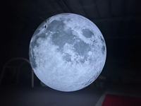 Ballon de lune géant gonflable de 5m de diamètre Planète éclairage chaud et blanc Ballon gonflable avec lumière LED
