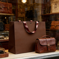 Sac cadeau en papier personnalisable avec ruban, emballage de luxe avec estampage à chaud pour bijoux et cosmétiques