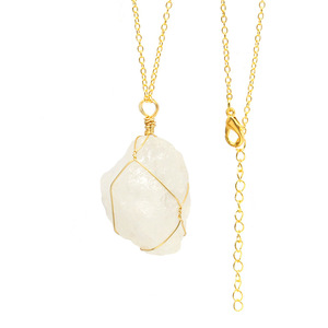 Venta al por mayor collar de piedras preciosas naturales hecho a mano encuadernación de alambre chapado DIY cristal amatista colgante colorido brujería suministros - Product Image 2