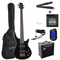 Vente en Gros pour Guitare Basse Électrique 5 Cordes Smiger avec Ampli 15W, Instrument Passif Complet 5 Cordes