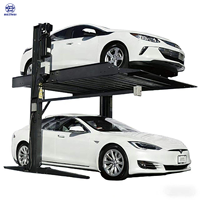 Elevador de Estacionamiento de Dos Postes para Múltiples Niveles, para Almacenamiento de Autos, Reparación en Garajes y Equipamiento de Estacionamiento