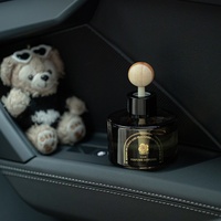 Diffuseur de parfum liquide en verre pour voiture, désodorisant haut de gamme pour voiture neuve, éliminateur d'odeurs et de formaldéhyde, accessoire intérieur en bois