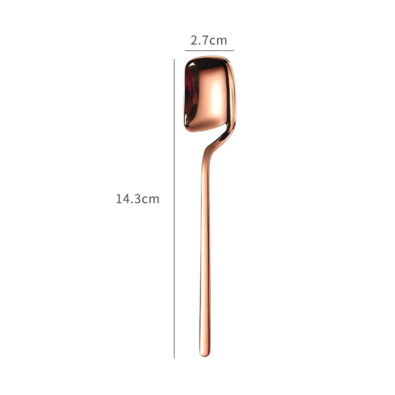 Rose gold tea spoon