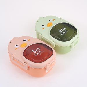 กล่องข้าวพลาสติกลายการ์ตูนน่ารัก ขนาด 1200 มล. พร้อมช้อนส้อม ปลอดสาร BPA ป้องกันการรั่วซึม มี 3 ช่อง สำหรับ<span class=keywords><strong>เด็ก</strong></span> - Product Image 6