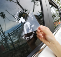 Autocollants étanches résistant aux UV avec logo de marque personnalisé autocollants de voiture de véhicule étiquettes de lettre de fenêtre découpées autocollant de transfert de vinyle extérieur