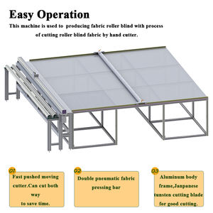 STEC Alüminyum 220V Manuel Rulo Perde Kumaş Kesme Makinesi 3.2m Maksimum Kesim Uzunluğu Ölçüm Cam Masası 1 Yıl Garantili - Product Image 4