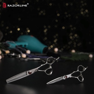<span class=keywords><strong>AK19</strong></span> Japan Steel 440c Ciseaux de coiffure professionnels pour salon de coiffure professionnel - Product Image 2