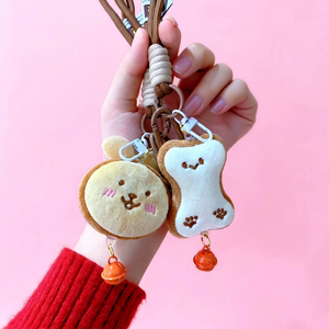 Porte-clés en peluche doré, Pégase doré de dessin animé, pendentif mousqueton, cadeau personnalisé, forme 3D douce pour téléphone et sac - Product Image 1