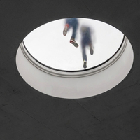 Claraboya Circular para Sótano, Ventana Redonda de Aluminio para Techo, Sistema de Claraboya para Patio Empotrado, Iluminación Natural Diurna