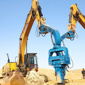 Vibro-compacteur hydraulique à rotation 360 degrés pour tôles d'acier de grande taille, destiné aux chantiers de construction - Product Image 3