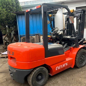 HELI <b>Used</b> 3Ton Diesel Internal Combustion Forklift CPCD30 2 Stage Articulated Solid Tire 4WD Rough Terrain Warehouse Farm Work - Product Image 1