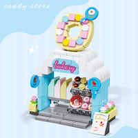 Mini Blocs Amis Boutique de Fleurs Maison Briques de Construction Ensemble MOC Vue de Rue de la Ville Fleuriste Jardin Cadeaux Créatifs Jouet pour Enfants