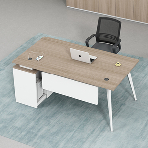 Scrivania da ufficio moderna e sedia Set singolo semplice 1.4m economico scrivania per Computer 1.2m piccolo personale materiale pannello melaminico - Product Image 3