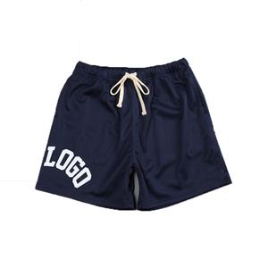 Pantalones Cortos Deportivos Casuales de Poliéster 100% para Hombre, Ecológicos, Transpirables, de Malla, para Gimnasio, Verano, Cintura Media - Product Image 4