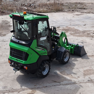 Chargeuse sur pneus électrique compacte EVERUN ERW1525E de 1 à 1,5 tonne, chargeuse frontale multifonction à émissions zéro avec godet de 0,33 m³ - Product Image 3