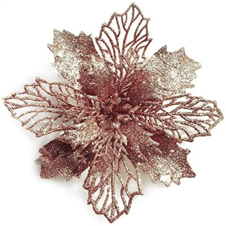 Explosive kosten günstige künstliche dekorative Blume Weihnachts kranz Weihnachts baum dekoration aus Kunststoff