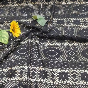 <span class=keywords><strong>Tissu</strong></span> tricoté géométrique <span class=keywords><strong>Missoni</strong></span>, magnifique <span class=keywords><strong>tissu</strong></span> en polyester tricoté au crochet pour la confection de robes et de vêtements - Product Image 3