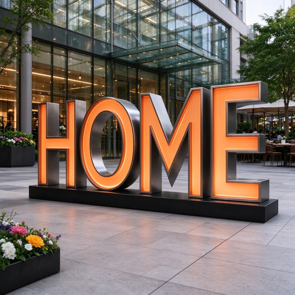 Custom 3D Acrylic LED Illuminated Letter Sign for Outdoor Storefront ...