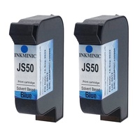 Cartouche d'encre bleue de haute qualité Meenjet Js50 avec puce pour imprimante portable M6, série Mx pro Mx plus