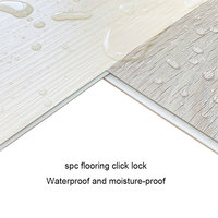 Piso de Madera Personalizado de 6 mm y 7 mm, Resistente al Agua, Sistema de Click, Losetas de Madera Rígida Entrelazadas, Piso de Vinilo PVC, Piso SPC