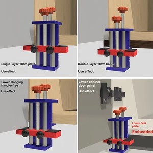 Aluminium Alloy Multifunctional Cabinet Door Installation Tools Woodworking Cabinet <b>Clamps</b> <b>Frame</b> Auxiliary Positioning <b>Clamps</b> - Product Image 5