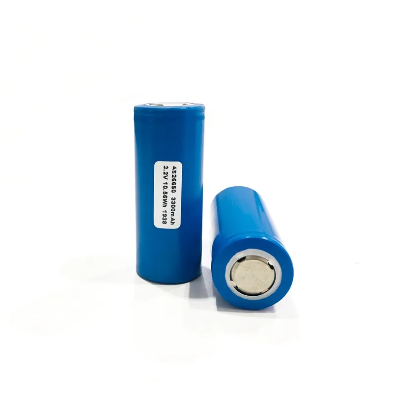 Cylindrical Lifepo4 Cell 26650 3.2V 3300mAh Rechargeable Lithium Iron Phosphate LFP Battery