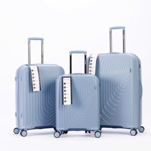 Set di Valigie Trolley Impermeabili in PP, Design Moderno e Classico, 20 24 28 Pollici, Leggere ed Ecologiche, con Serratura e Manico Telescopico Personalizzabile per <span class=keywords><strong>Viaggi</strong></span> - Product Image 3
