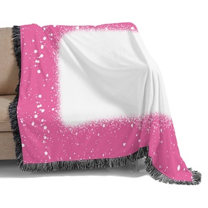 Mantas de Franela Personalizadas para Sublimación con Encaje Negro, Coloridas y Modernas, de 280g - Product Image 5