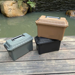 Boîte de rangement en plastique PP personnalisable avec logo couleur, étanche, anti-poussière, tendance, pour la chasse, avec couvercle et poignée - Product Image 2