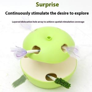 Juguete para gatos Jugando Juguete para gatos <span class=keywords><strong>verde</strong></span> en forma de manzana Pelota eléctrica Gato Juguete interactivo Pelota - Product Image 4