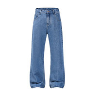 Pantalon évasé délavé style rétro américain tendance, nouvelle collection automne/hiver, jean ample de haute qualité pour homme