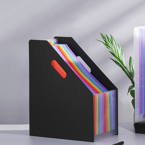Scatola Portaoggetti per Cancelleria, Cartella Espandibile Verticale A4 da Scrivania, Organizzatore Arcobaleno - Product Image 3