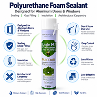 XIAO M JIANG Mastic polyuréthane écologique résistant à l'humidité A41 750ml pour l'installation de portes et fenêtres en alliage d'aluminium